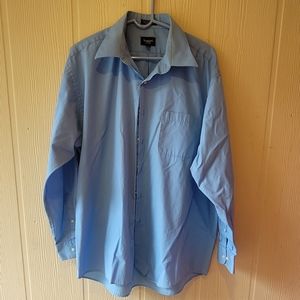 Light Blue Dress Shirt by Hagger Size XL, 17-17-1/2", 34/35,